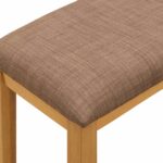 vidaXL Jedálenská lavička 95 x 32 x 45 cm Masívne dubové drevo Sivá – Obrázok 5