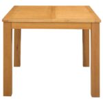 vidaXL Jedálenský stôl 90 x 90 x 75 cm Masívne dubové drevo Prírodná – Obrázok 4