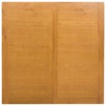 vidaXL Jedálenský stôl 90 x 90 x 75 cm Masívne dubové drevo Prírodná – Obrázok 5