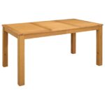 vidaXL Jedálenský stôl 150 x 85 x 75 cm Masívne dubové drevo Prírodná
