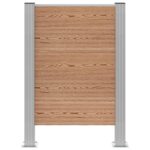 vidaXL Plot pre odpadkový kôš Hnedá 85 x 12 x 115 cm Hliník a WPC – Obrázok 4