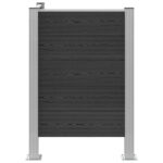 vidaXL Plot pre odpadkový kôš Sivá 85 x 85 x 115 cm Hliník a WPC – Obrázok 4