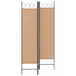 vidaXL 3-panelový paravan Béžová 120 x 180 cm Látka – Obrázok 2