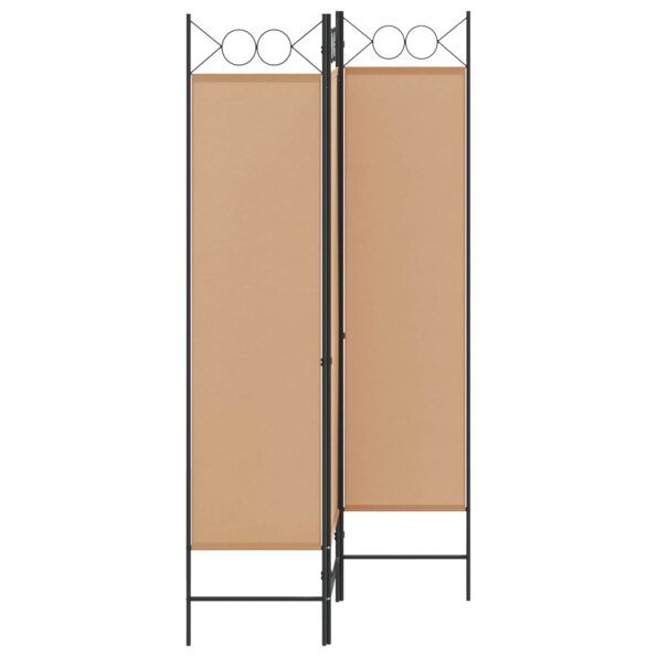 vidaXL 3-panelový paravan Béžová 120 x 180 cm Látka – Obrázok 2