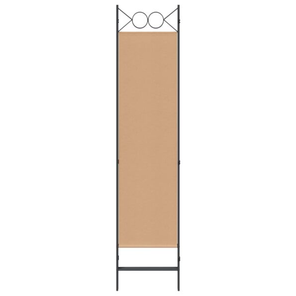 vidaXL 3-panelový paravan Béžová 120 x 180 cm Látka – Obrázok 4