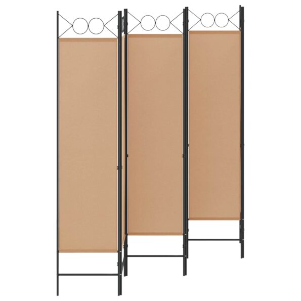vidaXL 6-panelový paraván Béžová 240 x 180 cm Látka – Obrázok 2