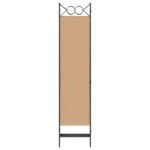 vidaXL 6-panelový paraván Béžová 240 x 180 cm Látka – Obrázok 4
