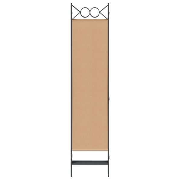 vidaXL 6-panelový paraván Béžová 240 x 180 cm Látka – Obrázok 4