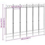 vidaXL 6-panelový paraván Béžová 240 x 180 cm Látka – Obrázok 8