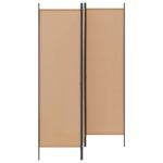 vidaXL Rozdeľovač miestnosti Béžová 150 x 180 cm Látka – Obrázok 2
