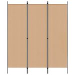 vidaXL Rozdeľovač miestnosti Béžová 150 x 180 cm Látka – Obrázok 3