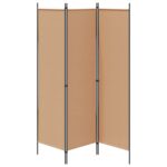 vidaXL Rozdeľovač miestnosti Béžová 150 x 180 cm Látka – Obrázok 5
