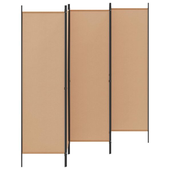 vidaXL 5-panelový paraván Béžová 250 x 180 cm Látka – Obrázok 2