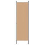 vidaXL 5-panelový paraván Béžová 250 x 180 cm Látka – Obrázok 4