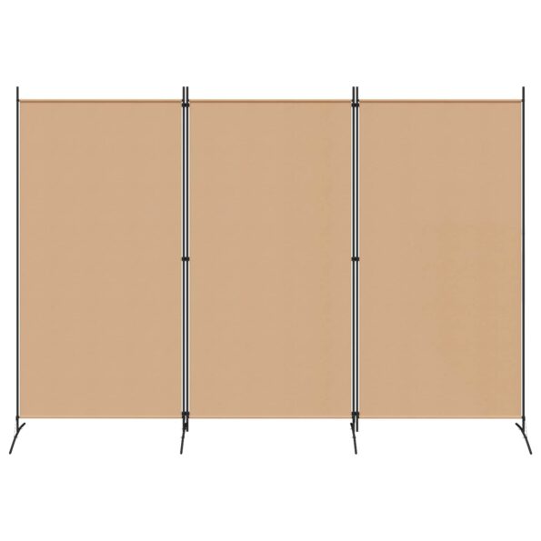 vidaXL 3-panelový paravan Béžová 260 x 180 cm Látka – Obrázok 3