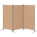 vidaXL 3-panelový paravan Béžová 260 x 180 cm Látka – Obrázok 5