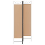 vidaXL 3-panelový paravan Béžová 120 x 200 cm Látka – Obrázok 3