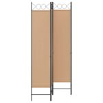 vidaXL 4-panelový rozdeľovač miestnosti Béžová 160 x 200 cm Látka – Obrázok 3