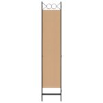 vidaXL 4-panelový rozdeľovač miestnosti Béžová 160 x 200 cm Látka – Obrázok 5