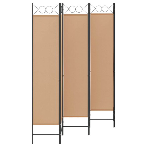 vidaXL 6-panelový paraván Béžová 240 x 200 cm Látka – Obrázok 3