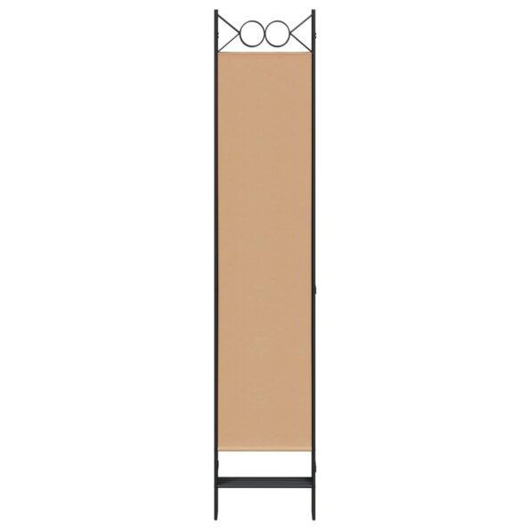vidaXL 6-panelový paraván Béžová 240 x 200 cm Látka – Obrázok 5