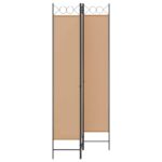 vidaXL 3-panelový paravan Béžová 120 x 220 cm Látka – Obrázok 3