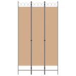 vidaXL 3-panelový paravan Béžová 120 x 220 cm Látka – Obrázok 4