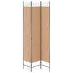 vidaXL 3-panelový paravan Béžová 120 x 220 cm Látka – Obrázok 6