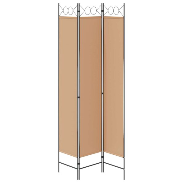 vidaXL 3-panelový paravan Béžová 120 x 220 cm Látka – Obrázok 6