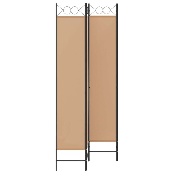 vidaXL 4-panelový rozdeľovač miestnosti Béžová 160 x 220 cm Látka – Obrázok 3
