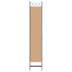 vidaXL 4-panelový rozdeľovač miestnosti Béžová 160 x 220 cm Látka – Obrázok 5