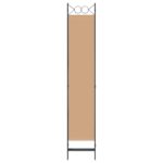 vidaXL 5-panelový paraván Béžová 200 x 220 cm Látka – Obrázok 5