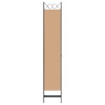 vidaXL 6-panelový paraván Béžová 240 x 220 cm Látka – Obrázok 5