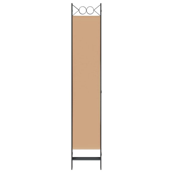 vidaXL 6-panelový paraván Béžová 240 x 220 cm Látka – Obrázok 5