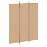 vidaXL 3-panelový paravan Béžová 150 x 200 cm Látka – Obrázok 2