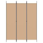 vidaXL 3-panelový paravan Béžová 150 x 200 cm Látka – Obrázok 4