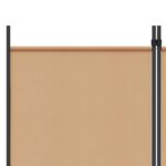 vidaXL 3-panelový paravan Béžová 150 x 200 cm Látka – Obrázok 7