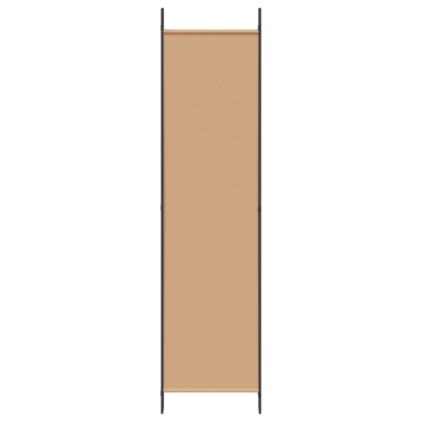 vidaXL 5-panelový paraván Béžová 250 x 200 cm Látka – Obrázok 5