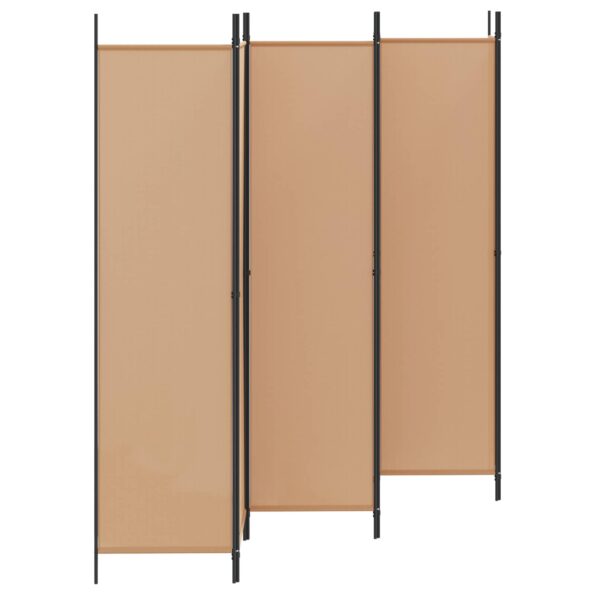vidaXL 6-panelový paraván Béžová 300 x 200 cm Látka – Obrázok 3