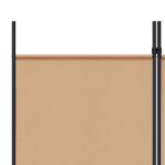 vidaXL 4-panelový rozdeľovač miestnosti Béžová 200 x 220 cm Látka – Obrázok 7
