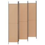 vidaXL 6-panelový paraván Béžová 300 x 220 cm Látka – Obrázok 3