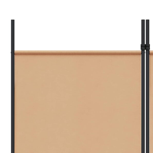vidaXL 6-panelový paraván Béžová 300 x 220 cm Látka – Obrázok 7