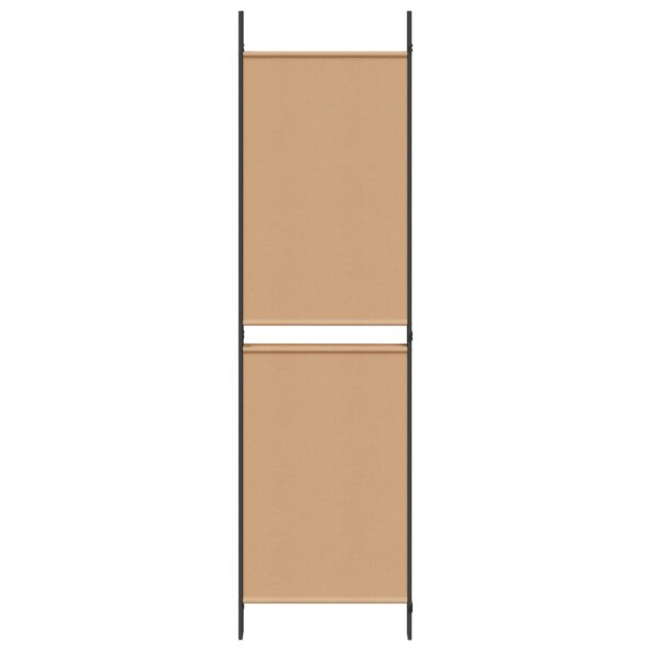 vidaXL 4-panelový paraván Béžová 200 x 180 cm Látka – Obrázok 5