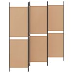 vidaXL 5-panelový paravan Béžová 250 x 180 cm Látka – Obrázok 3