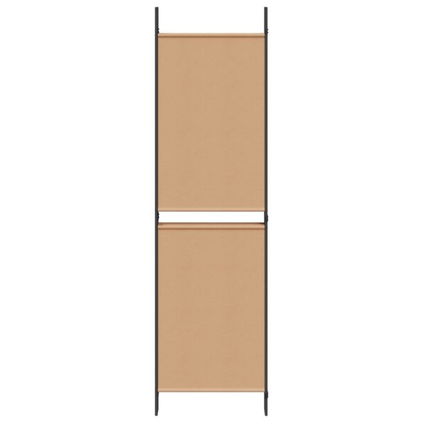 vidaXL 5-panelový paravan Béžová 250 x 180 cm Látka – Obrázok 5