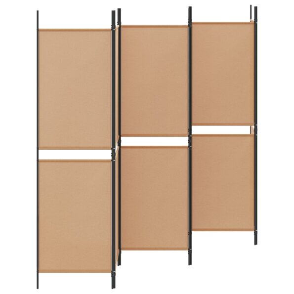 vidaXL 6-panelový paraván Béžová 300 x 180 cm Látka – Obrázok 3