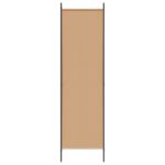 vidaXL 4-panelový rozdeľovač miestnosti Béžová 200 x 200 cm Látka – Obrázok 5
