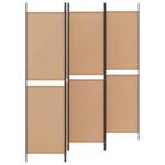 vidaXL 5-panelový paravan Béžová 250 x 200 cm Látka – Obrázok 3