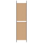 vidaXL 5-panelový paravan Béžová 250 x 200 cm Látka – Obrázok 5