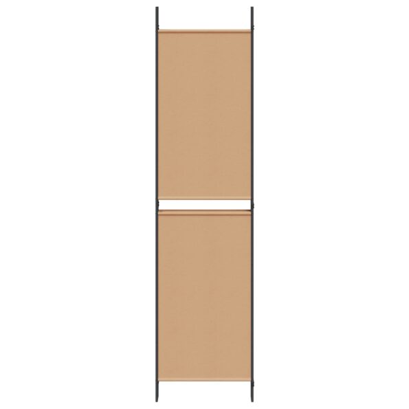 vidaXL 5-panelový paravan Béžová 250 x 200 cm Látka – Obrázok 5